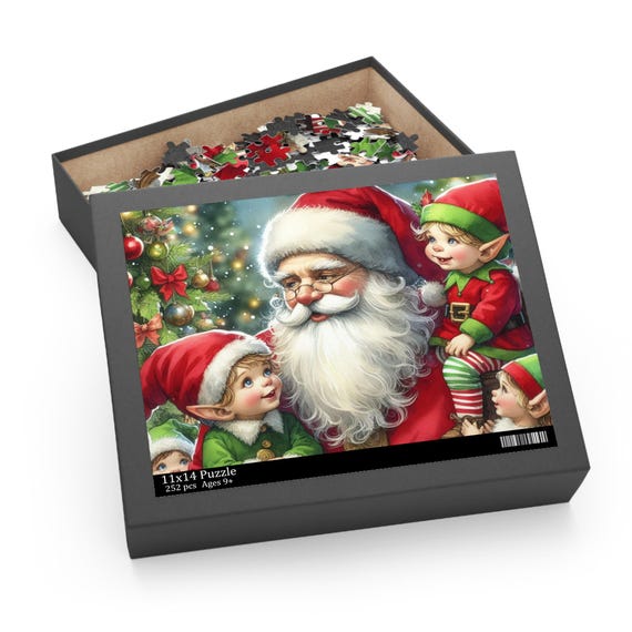 NEW Santa's Elves Puzzle Father Christmas Festive Fun Jigsaw Sizes