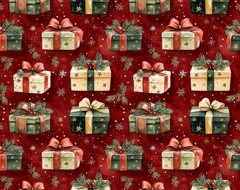 Regalos de Navidad Regalos Tela 100% Algodón NUEVO Diseño Festivo Metros/Grueso/Largo/Cuartos - ¡Paquetes de Manualidades para Acolchado, Patchwork, Manualidades y Costura!