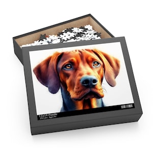 NEW Hungarian Vizsla Dog Puzzle Breed Puppies Pet Family Love Doggie Dogs Jigsaw Adult Older Kid sizes: 120 252 500 piece gift box Present