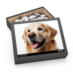 NEW Yellow Labrador Retriever Puzzle Cavalier King Jigsaw Pet Dogs Adults Older Kids sizes: 120 252 500 pieces gift box Present Gift Family