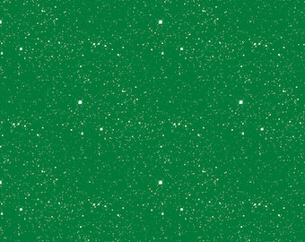 ¡Nebulosa de Jade Noche Estrellada! Tela 100% algodón. Nuevo diseño único. Disponible en metros, anchos, largos y cuartos. Ideal para patchwork y patchwork. Estampado de estrellas verdes, galaxias y estrellas del espacio.