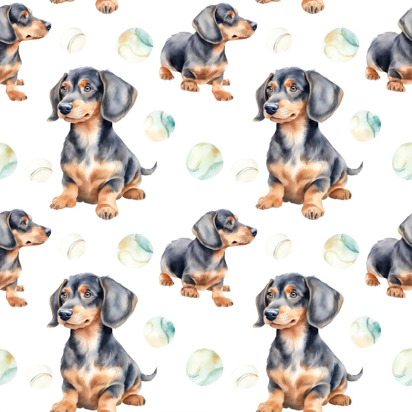100% cotton fabric with dachshunds - Etsy België, image size:1600x1600