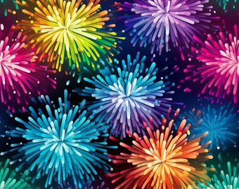 Feu d'artifice Fantasia Wave ! Tissu 100 % coton Mètres/gras/long/quarts Quilting Patchwork Artisanat Coudre lumineux coloré fête Halloween