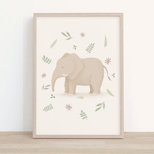 Safari Nursery Children's room Wall Art Print Set of 4 image 3