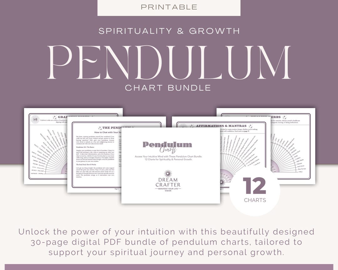 Pendulum Work Spiritually Guide.pdf Pendulum Charts Bundle: Spiritual Guidance & Healing (PDF Pattern) - Etsy