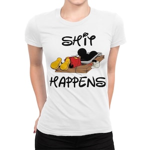 Camiseta divertida de Mickey Mouse "Mickey Mouse: ¡Qué cosas pasan!", tallas para hombre y mujer (DSY-92145) imagen 3
