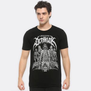 Camiseta Metalocalypse Dethklok Death Metal, tallas para hombre y mujer (DTH-09900)
