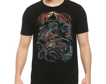 Bloodborne Hunter vs Werewolf T-Shirt, Men's Women's Sizes (GAM-99721)