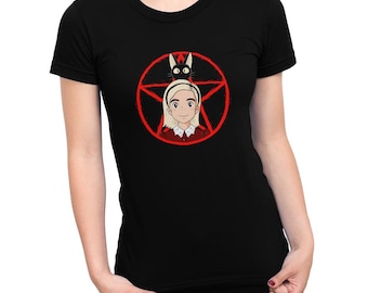 Camiseta de Sabrina y Salem (Anime) en tallas para hombre y mujer.