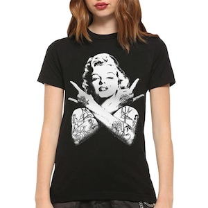 Marilyn Monroe Rock and Roll T-Shirt, Men&#39;s Women&#39;s Sizes (MON-22211)