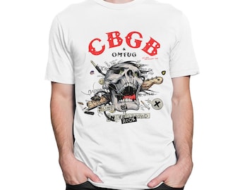 T-shirt CBGB et OMFUG, la patrie du rock underground, tailles homme et femme