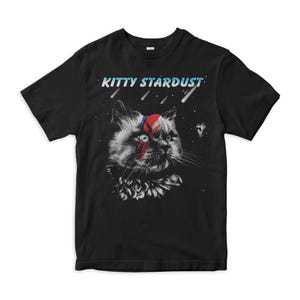 Kitty Stardust Cat T-Shirt, David Bowie Shirt, Men's Women's Sizes