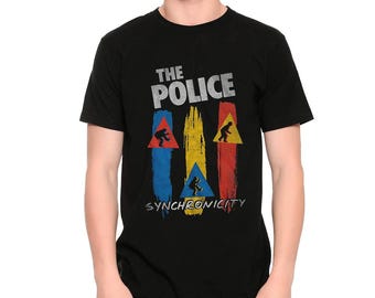 Camiseta The Police Synchronicity, tamanhos masculino e feminino