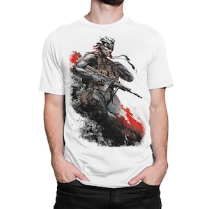 Metal Gear Solid 4 Guns of the Patriots T-shirt, herr-damstorlekar (MEG-47002)