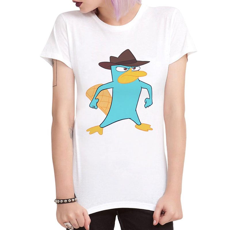 Urban Backwoods Where's Perry Women Donna T-Shirt Blu Taglia