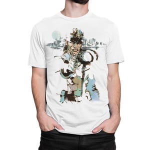 Solid Snake Metal Gear Solid 2 T-Shirt, Men&#39;s Women&#39;s Sizes (MEG-87002)