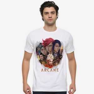 Camiseta de la serie animada Arcane, tallas para hombre y mujer (ARC-035129)