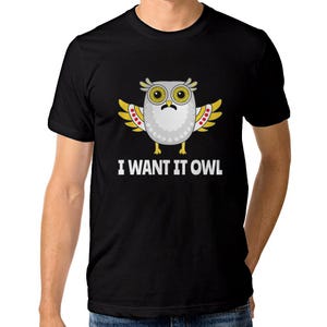 Voglio che sia gufo T-shirt divertente Freddie Mercury, taglie uomo donna