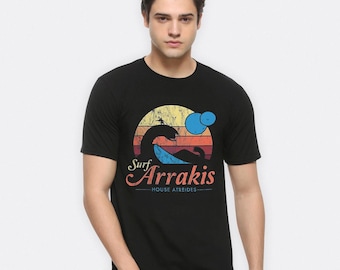 Camiseta Dune Surf Arrakis House Atreides, tallas para hombre y mujer (DUN-123351)