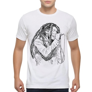 Bob Marley Art T-Shirt, Men&#39;s Women&#39;s Sizes (BOB-44004)