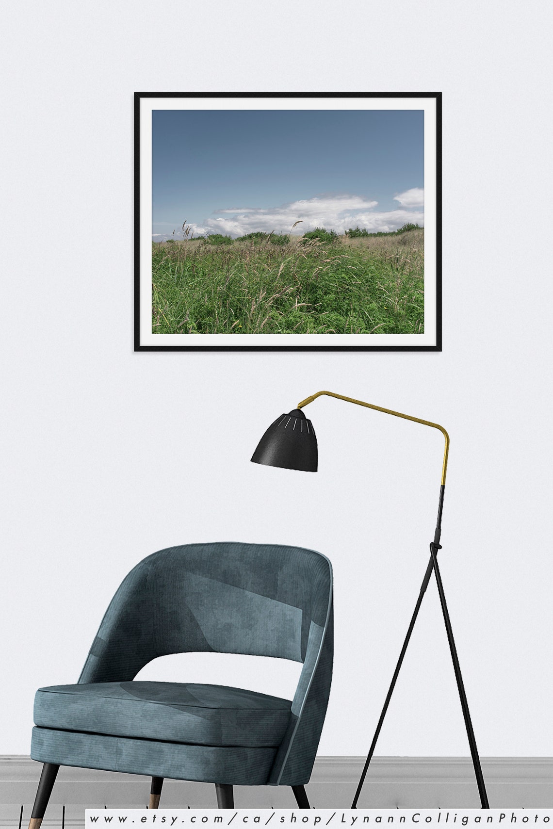 Grass Wall Decor Green Field Wall Art Nature Landscape Wall Etsy