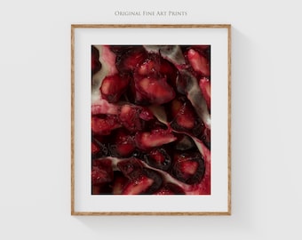 Pomegranate photography print - Fruit still life the perfect kitchen wall decor