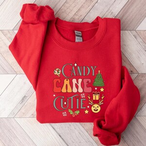 Candy Cane Cutie Weihnachten Sweatshirt, Candy Cane Cutie Weihnachten T-Shirt, Weihnachten Familie Shirt, Candy Cane TShirt