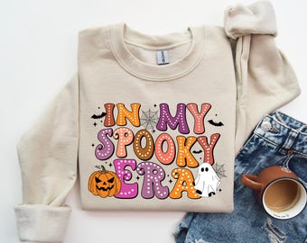 In My Spooky Era Halloween Sweatshirt, Halloween Spooky Era Shirt, Cute Halloween Spooky Season Shirt, Halloween Ghost Shirt, Halloween Gift