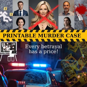 Murder Case Game - Digital Download - Instant Download und Druck - Detektiv Spiel - Löse den Murder Fall