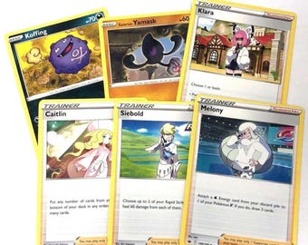 6 Vintage Pokémon Trading Cards