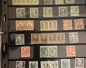 Antique - Founding Fathers US Stamps Collection