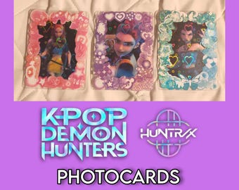 デーモンハンターズ DEMON HUNTERS HUNTRIX ルミ トレカ Kpop demon hunters photocards, Rumi, Mira, Zoey, Huntrix