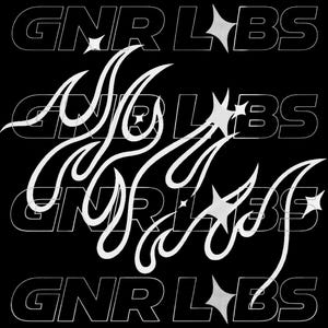 Adesivo GNR LABS Flame Light para carro (esquerda e direita) – Drift | Static | Stance