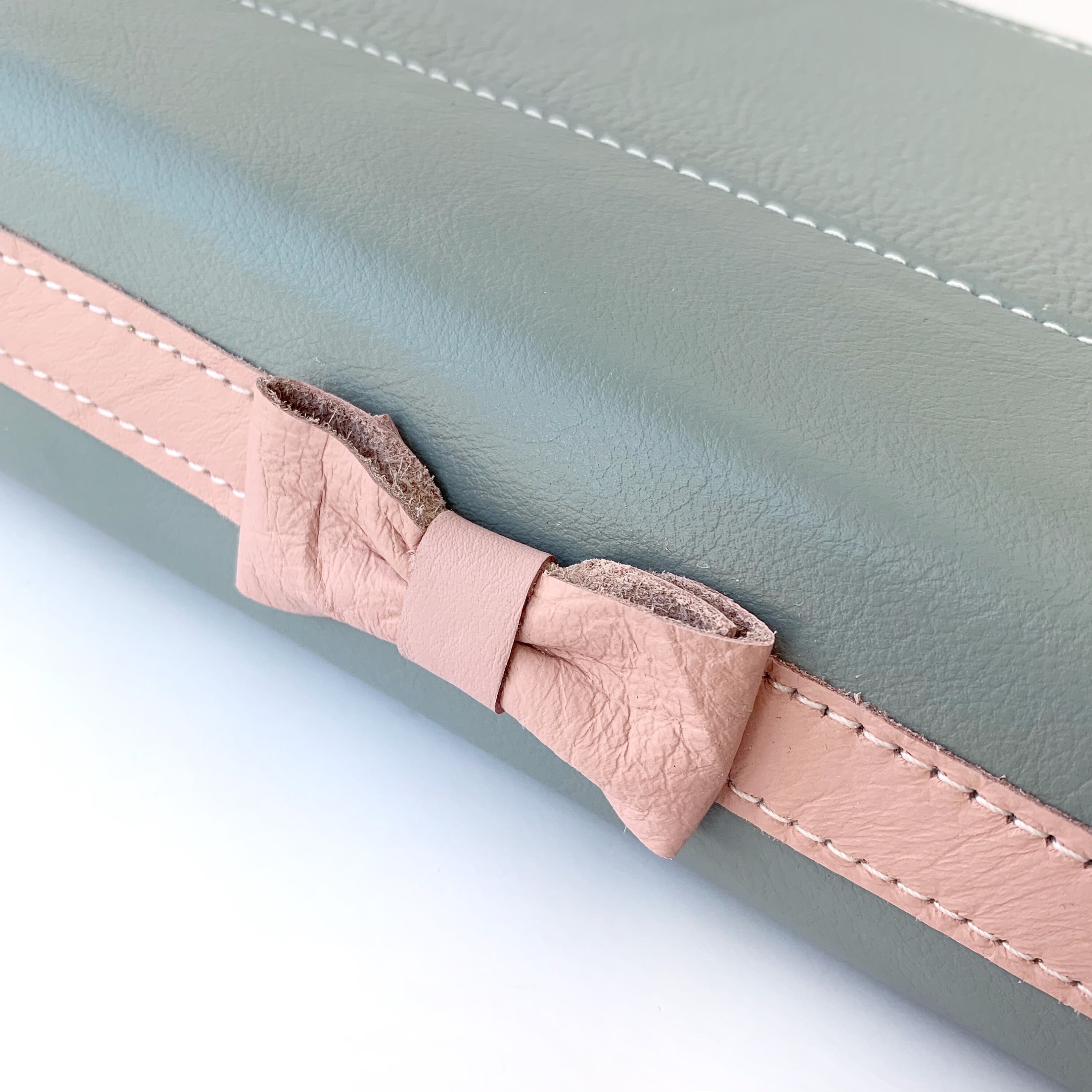 Grey Bible Cover with Pink Bow Accent Handmade with genuine | Etsy