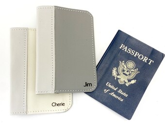 Personalized Passport Cover · Leather Passport Holder · Travel Gift · Passport Case · Gifts for Her · Corporate Gifts ·