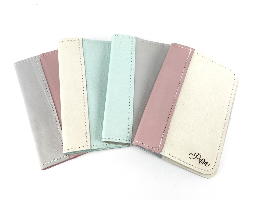 Passport Cover Genuine Leather, Custom Made in Colors You Choose Free