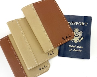 Personalized Passport Cover · Leather Passport Holder · Travel Gift · Passport Case · Gifts for Her · Corporate Gifts ·