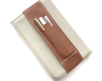 Leather Bible Bookmark - Pen Case - Brown - Planner Band Pen Holder - Planner Accessories - Bible Journaling Accessories