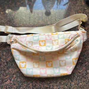 Checkered Mouse Fanny Pack