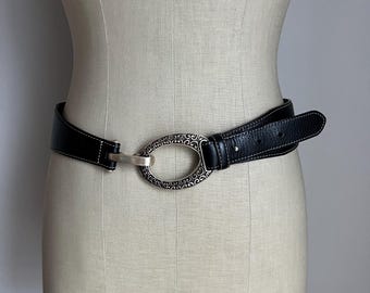 Vintage Brighton Brown Leather and Silver Tone Metal  display picture 1