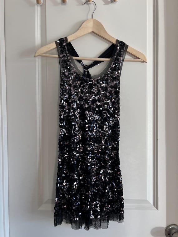 Y2K sequin and mesh tank top - size small - image 2