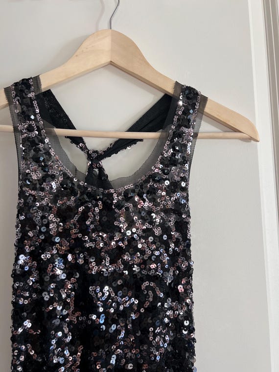 Y2K sequin and mesh tank top - size small - image 1
