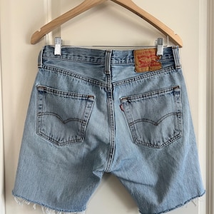 Vintage Levi’s 501 shorts Vintage 1991 Levi's 501XX DIY Blue Denim Cutoff Jean Shorts