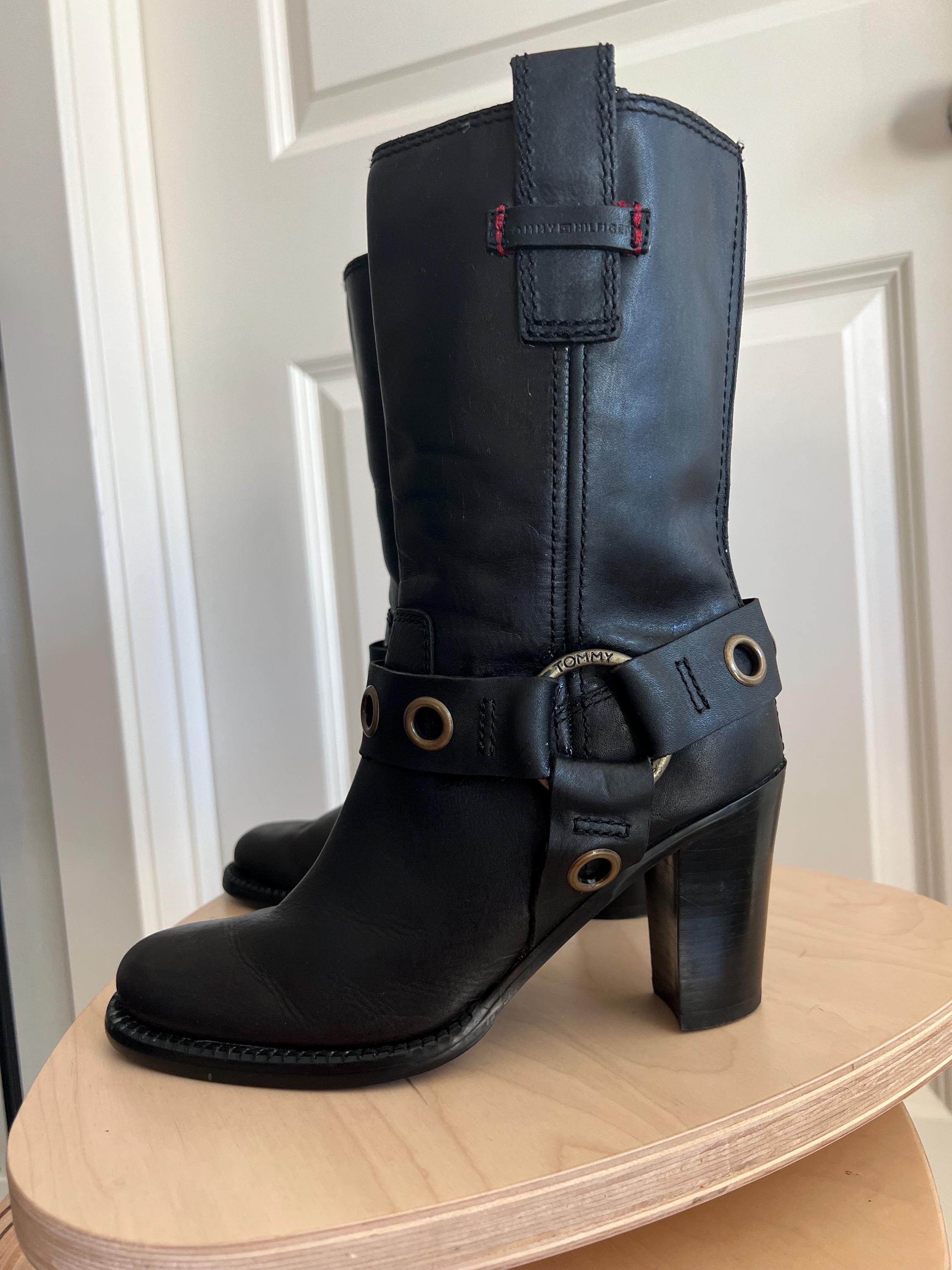 靴 y2k ring heal Buckle Boot crocoleather y2k ring heal Buckle Boot クロコ leather（楽天市場】