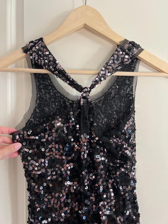 Y2K sequin and mesh tank top - size small - image 3