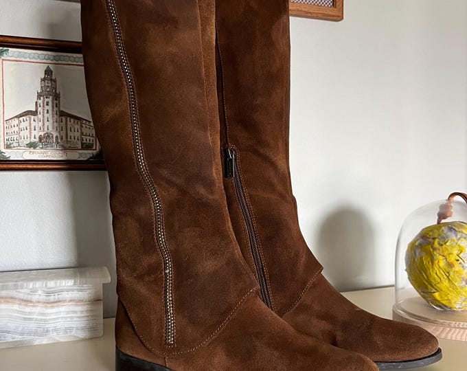 suede riding boots