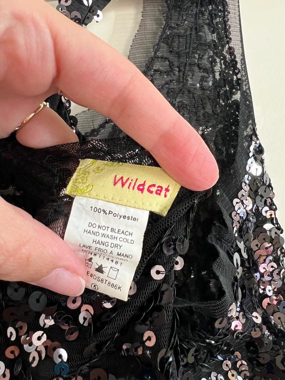 Y2K sequin and mesh tank top - size small - image 6