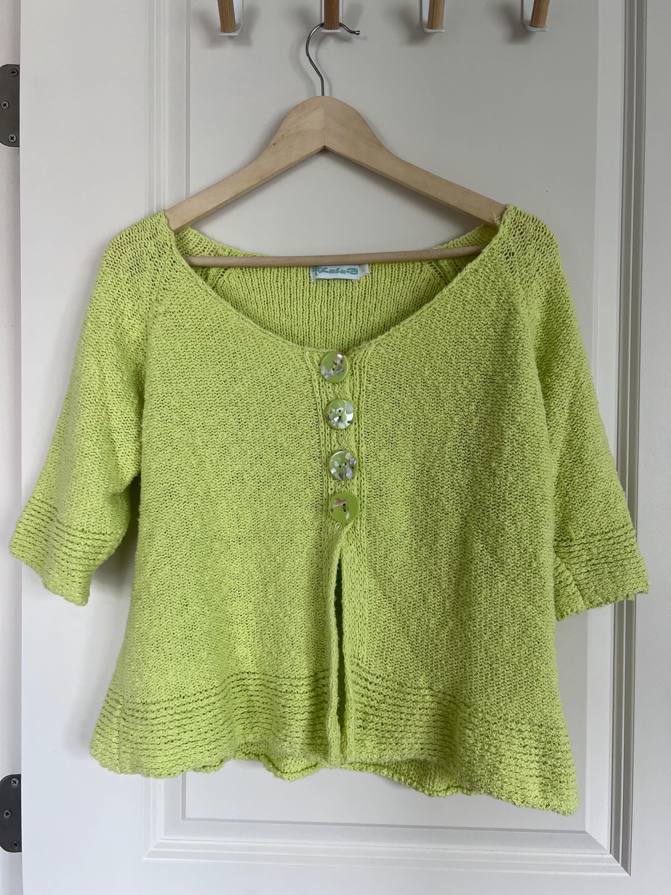 【archive】90s lame green knit cardigan archive】90s lame green knit cardigan