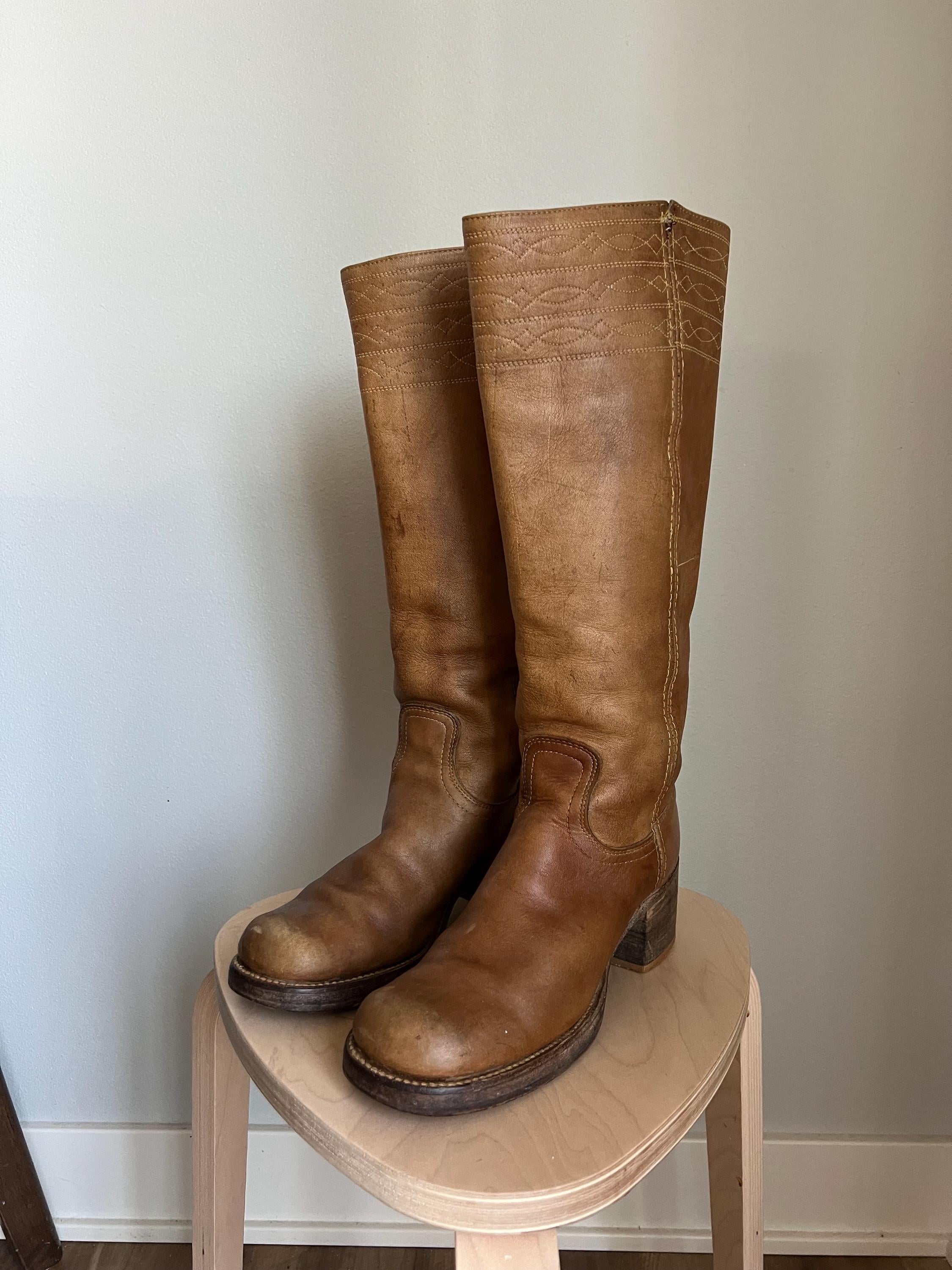 FRYE ウエスタンブーツ サイズ 6 1/2B FRYE - USA製 FRYEフライ ウエスタンブーツ 6 1/2B(23cm相当)の