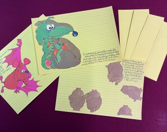 Vintage Rare Beastie Stationery / Ding Bat / Chimney Squeaks / Timorous Trifle